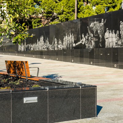 Black Granite - ANZAC Centenary Memorial Walk | Commercial Ceramics & Stone - Commercial Building Projects