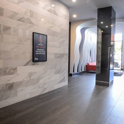 Ceramic Tiles - Central Adelaide Apartments | Commercial Ceramics & Stone - Commercial Building Projects