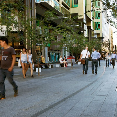 Granite Pavers - Rundle Mall | Commercial Ceramics & Stone - Commercial Building Projects