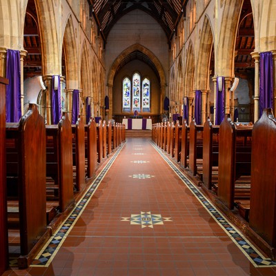 Tessellated Tiles – St Francis Xavier’s Cathedral | Commercial Ceramics & Stone - Commercial Building Projects